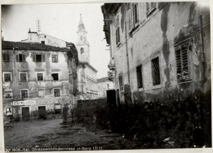 Ital. Strassenhindernisse in Görz 1.11.17. (BildID 15609279)