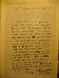 Italian letter from Leibniz