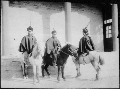 Italian mounted infantry., 1900 - NARA - 533155