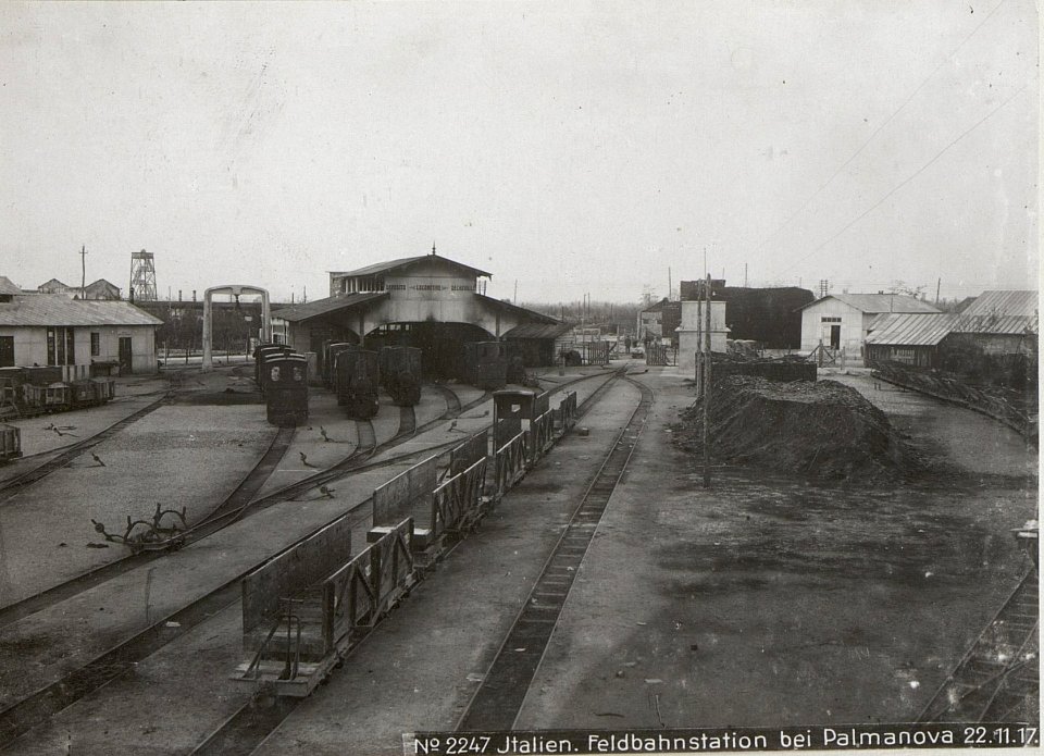 Italien. Feldbahnstation bei Palmanova 22.11.17. (BildID 15612564)