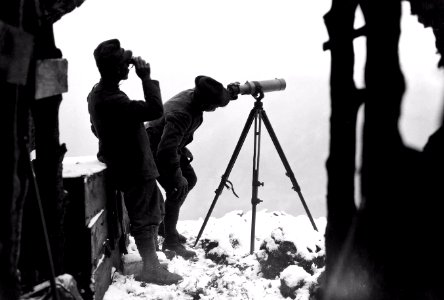 Italian observation post on Monte Nero 1916
