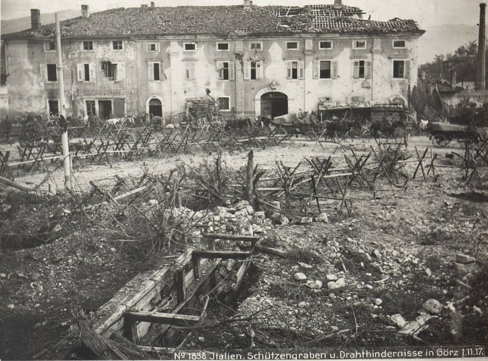 Italien.Schützengraben u.Drahthindernisse in Görz 1.11.17. (BildID 15609293)