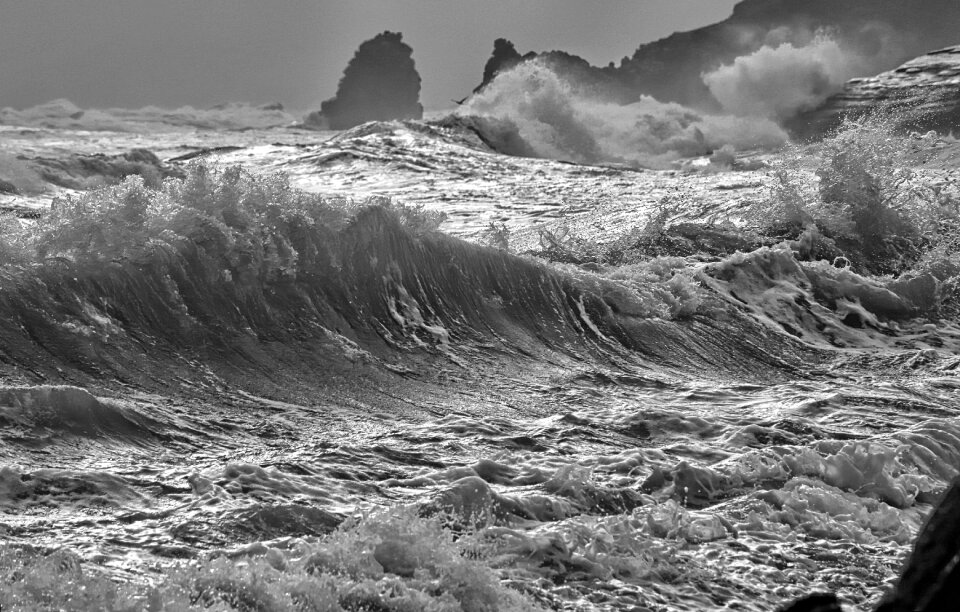 Outdoor storm shot of sea