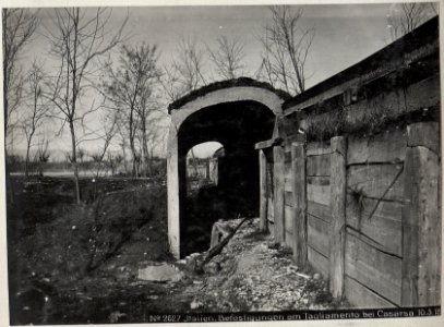 Italien. Befestigungen am Tagliamento bei Casarsa 10.3.18. (BildID 15615624)