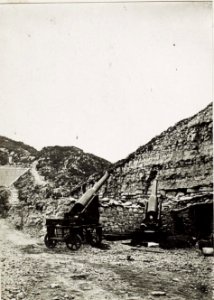 Italienische 15cm Batterie hinter dem Torraro. (BildID 15576635)