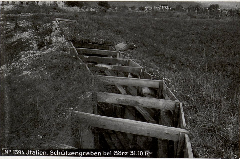 Italien.Schützengraben bei Görz 31.10.17. (BildID 15607585)