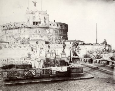 Italienischer Photograph um 1860 - Das Castel S. Angelo (Zeno Fotografie)