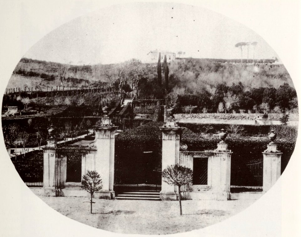 Italienischer Photograph um 1860 - Die Gärten der Corsini (Zeno Fotografie)