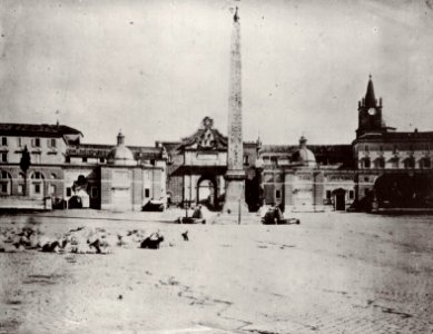 Italienischer Photograph um 1865-1870 - Piazza del Popolo (Zeno Fotografie) photo