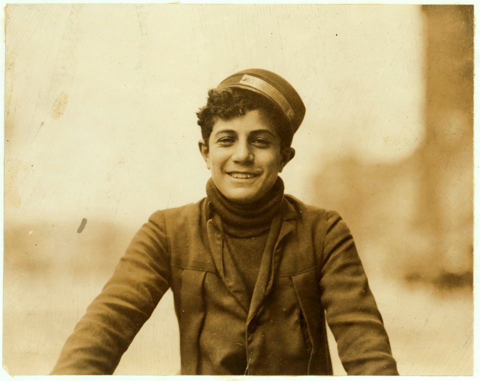 Happy but thoughtless. The messenger service is poor training for him. (Works for Dime Messenger Service). LOC nclc.03791