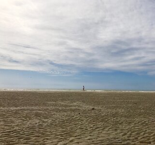 Loneliness summer beach