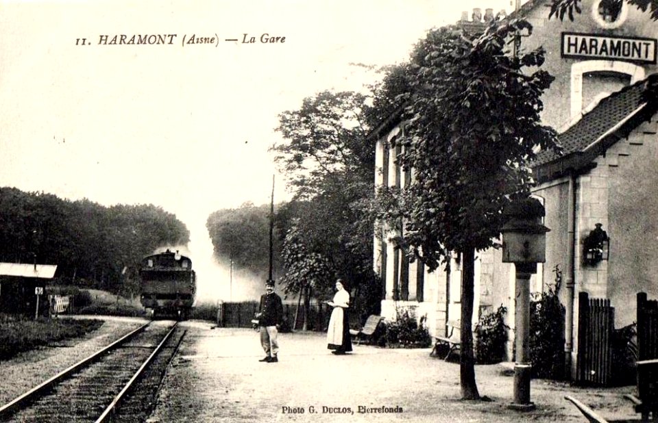 Haramont (02), la gare (2)