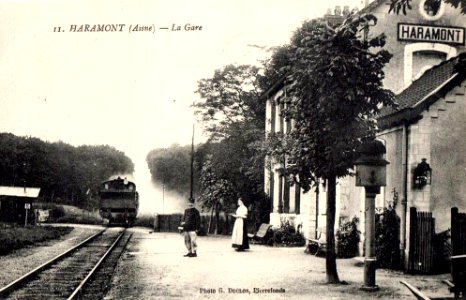 Haramont (02), la gare (2)