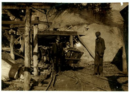 Hard work and dangerous for such a young boy. James O'Dell, a greaser and coupler on the tipple of the Cross Mountain Mine, Knoxville Iron Co., in the vicinity of Coal Creek, Tenn. James has LOC nclc.05467