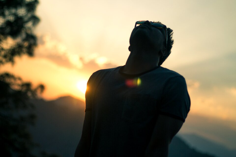 Handsome nature relax