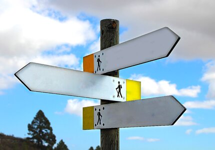 Direction arrow sky