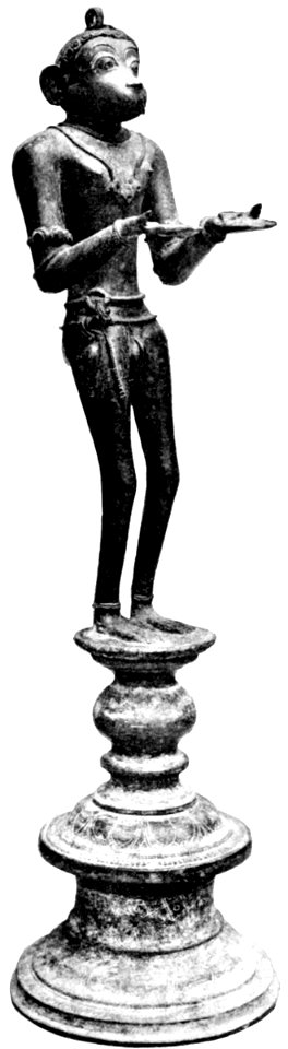 Hanuman, from a bronze in the Victoria and Albert Museum