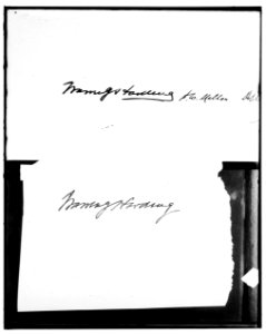 HARDING, WARREN G. SIGNATURE LCCN2016859360