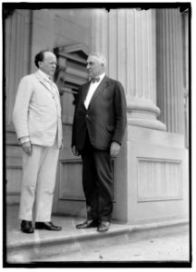 HARDING, WARREN GAMALIEL. AS SENATOR, WITH SEN. POMERENE LCCN2016870252