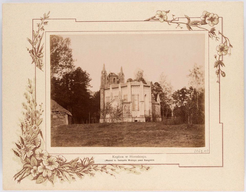 Haradzieja, Brachocki, Kaplica. Гарадзея, Брахоцкі, Капліца (T. Boretti, 1894)