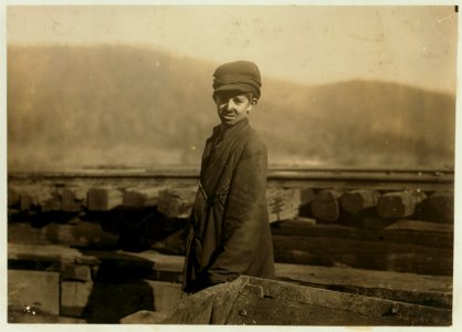 Harley Bruce. a young coupling-boy at tipple of Indian Mountain Mine, of Proctor Coal Co., near Jellico, Tenn. He appears to be 12 or 14 years old, and says he has been working there about a LOC cph.3b41699
