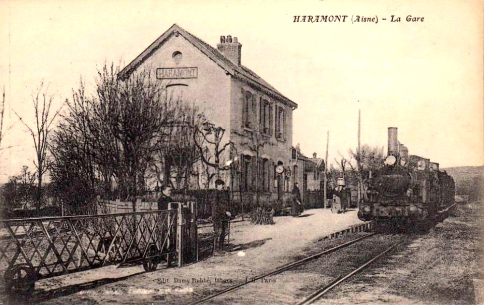 Haramont (02), la gare (1)