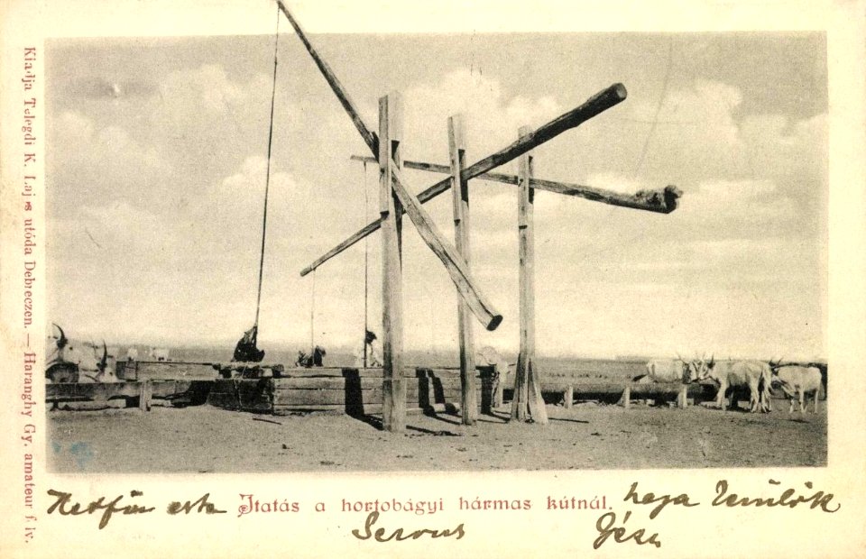 Haranghy György Itatás a hortobágyi hármas kútnál 0124174