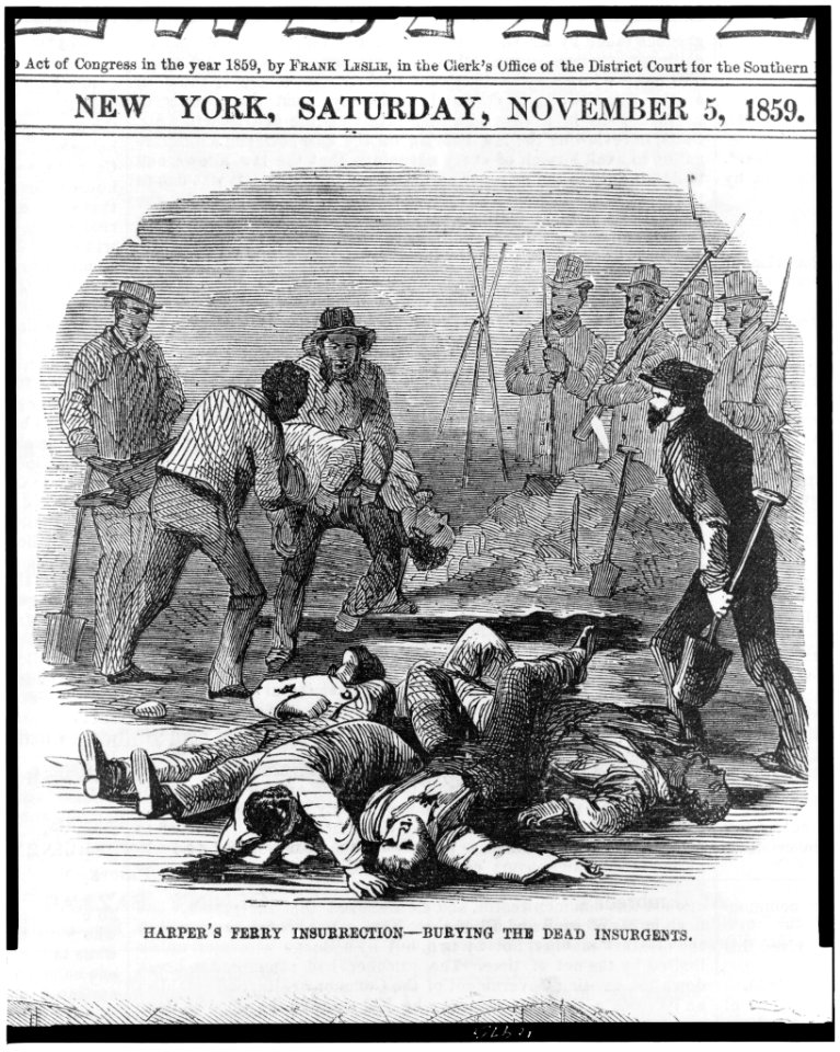 Harper's Ferry insurrection - burying the dead insurgents LCCN94504951