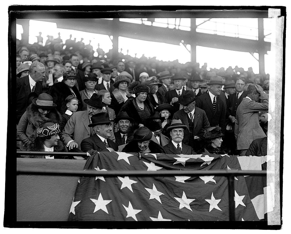 Harding & Hughs (Opening Day, 1922) LOC npcc.06035