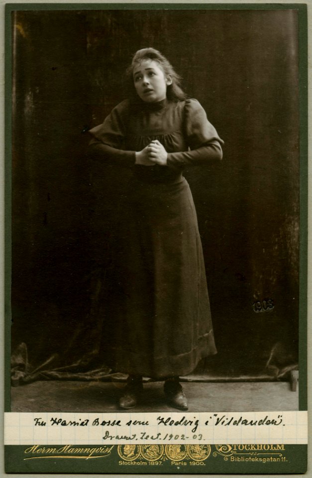 Harriet Bosse, rollporträtt - SMV - H1 221