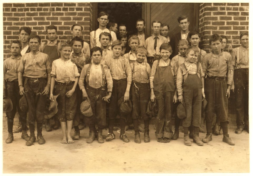 Harriet Cotton Mills. Investigator spent the noon hour and part of the day around the mill, and saw a few very young children. He was not able to get into the mills, but indications are that LOC nclc.02973