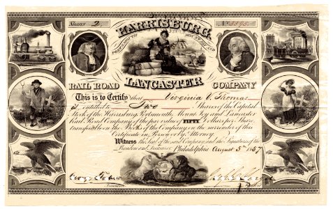 Harrisburg, Portsmouth, Mount Joy and Lancaster RR 1857