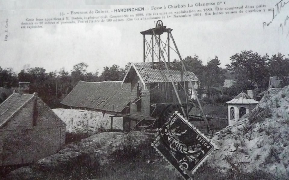 Hardinghen - Fosse Glaneuse n° 1, vue d'ensemble