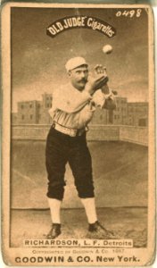 Hardy Richardson, Detroit Wolverines, baseball card portrait LCCN2007686524
