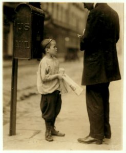Harry Cherkos, 435 Catherine St, 7 years of age, sells papers, from 2-30 to 8 P.M. daily. 10 A.M. to midnight on Saturday. Income, 50 cents per day. This boy was caught gambling on Chestnut LOC cph.3b15897