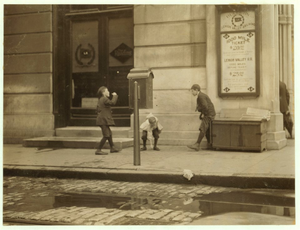 Harry Cherkos, 435 Catherine St, 7 years of age, sells papers, from 2-30 to 8 P.M. daily. 10 A.M. to midnight on Saturday. Income, 50 cents per day. This boy was caught gambling on Chestnut LOC nclc.03627