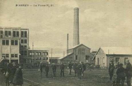 Harnes - Fosse n° 21 - 22 des mines de Courrières (B)