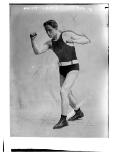 Harry Lewis in boxing outfit LCCN2014684358
