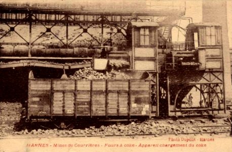 Harnes - Mines de Courrières, Fours à coke, Appareil de chargement du coke