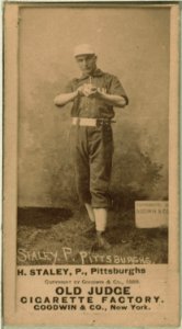 Harry Staley, Pittsburgh Alleghenys, baseball card portrait LCCN2007686945
