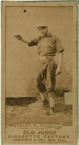 Harry Staley, Pittsburgh Alleghenys, baseball card portrait LCCN2007686944