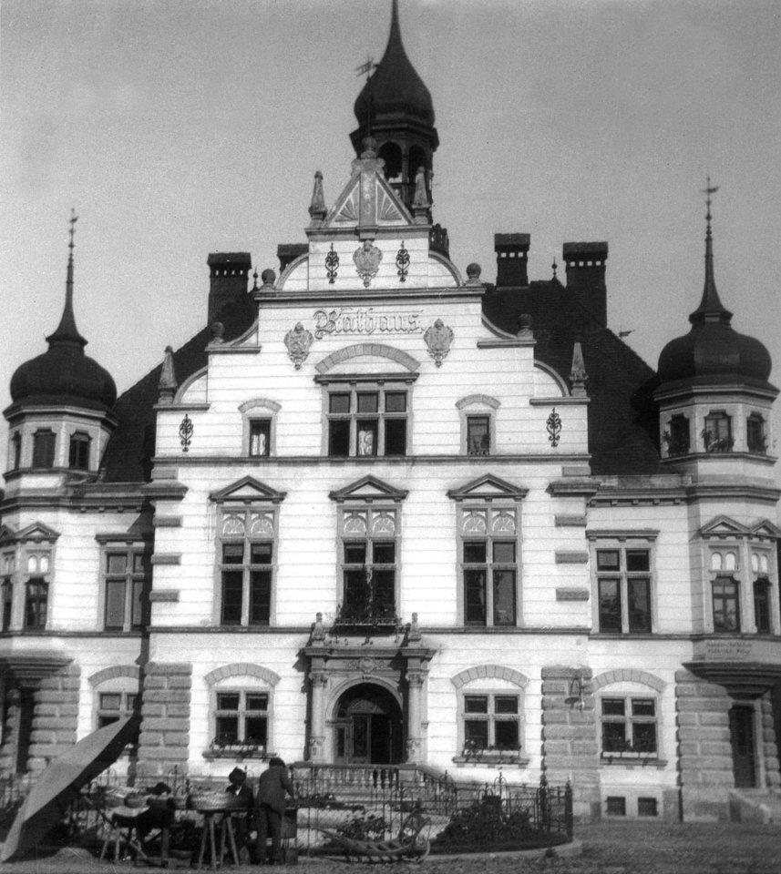Hartberg - Rathaus mit Korbflechter - 1910