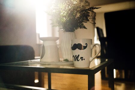 Flower vase mug photo