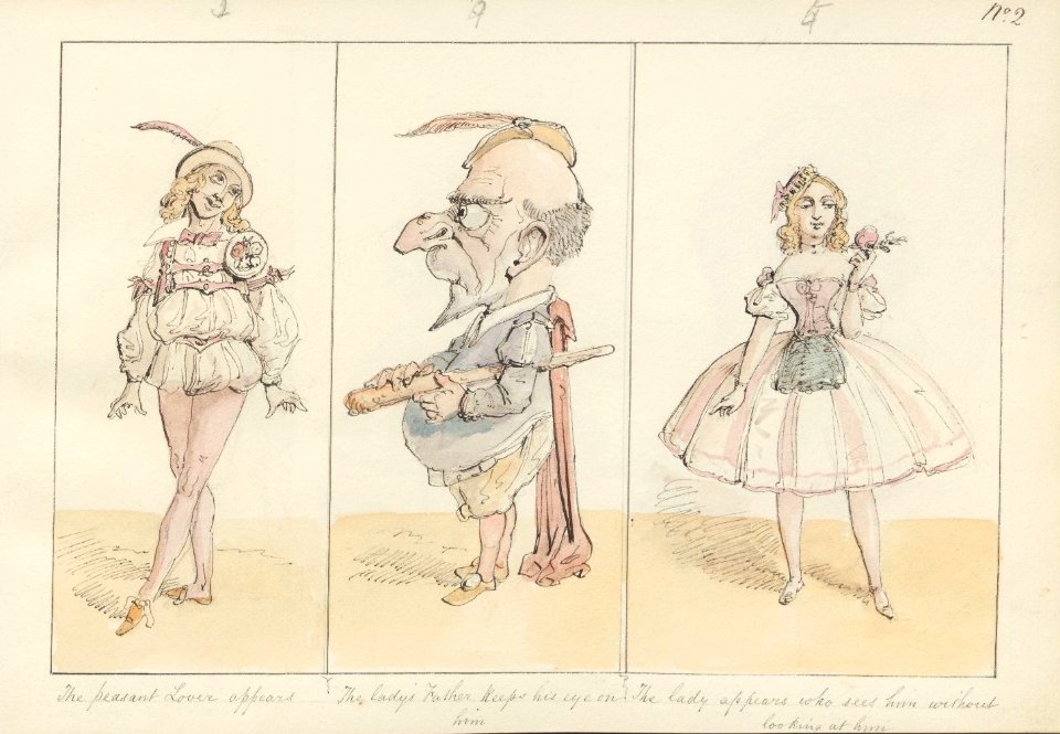 Harvard Theatre Collection - Pantomime, Crowquill, 11, MS Thr 26