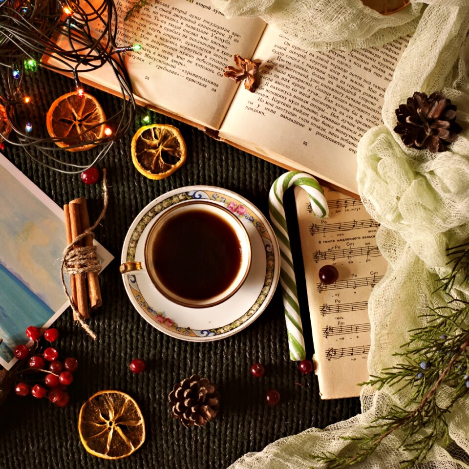Christmas table background