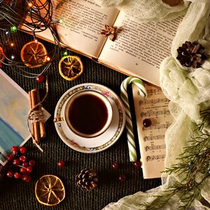 Christmas table background