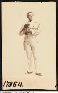 Harvard Theatre Collection - W. C. Bellows with dog