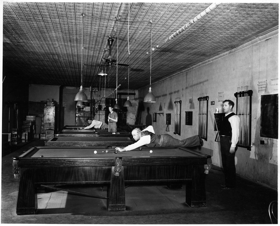 Haskell County, Kansas. Sublette's Pool Hall. Recreation is limited in this region, though now that . . . - NARA - 522153