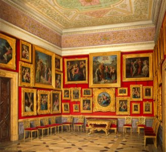 Hau. Interiors of the New Hermitage. The Study of Italian Art. 1860. 2