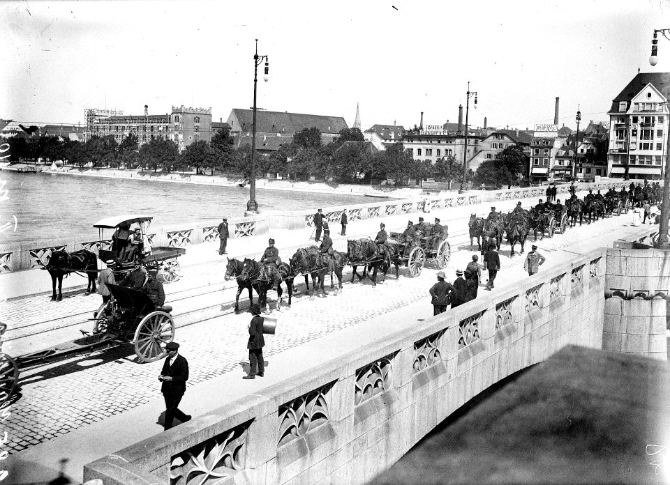 Haubitzenbatterie mittleren Rheinbrücke - CH-BAR - 3237356
